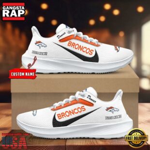 Denver Broncos Running Shoes Custom Your Name