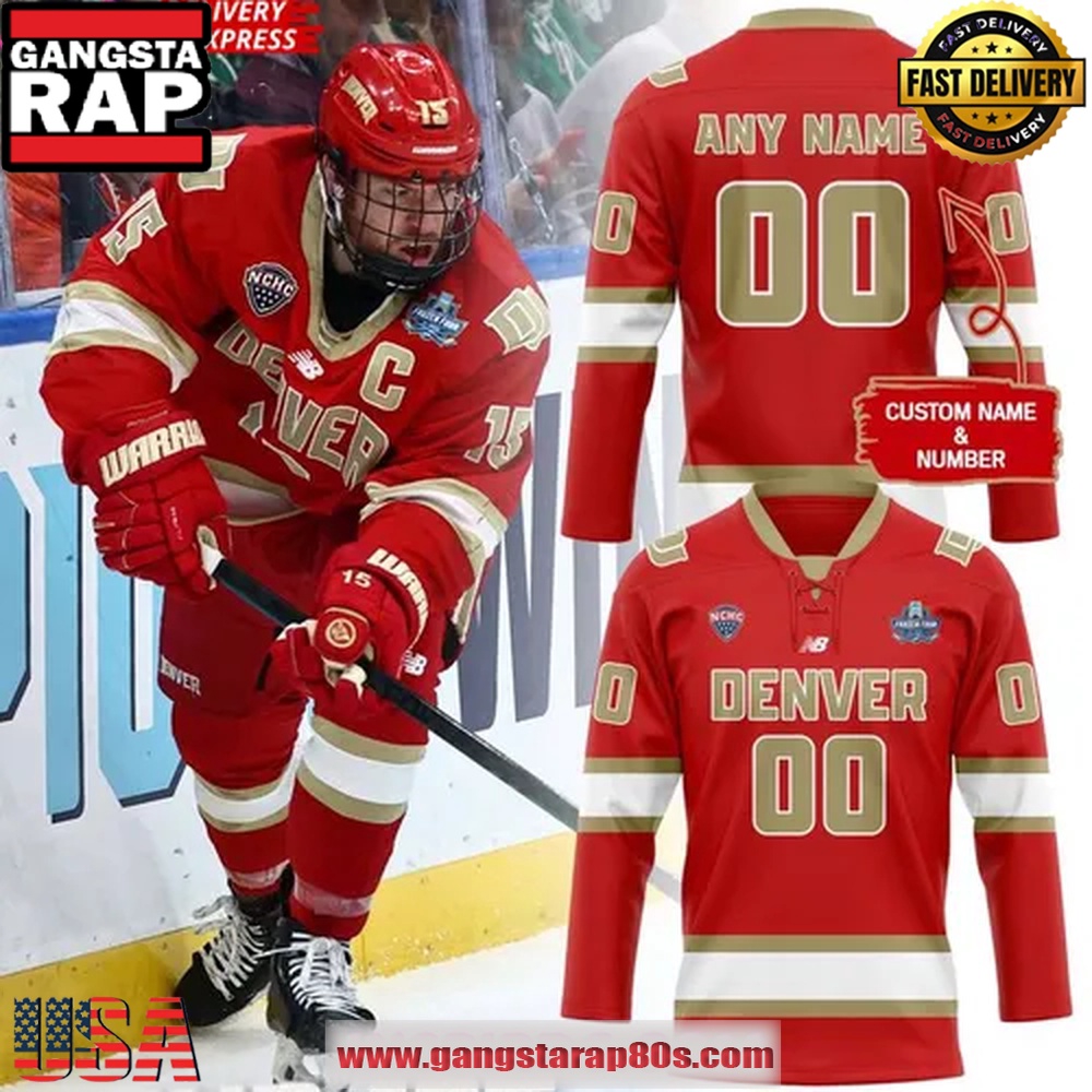 Denver Pioneers Frozen Four 2025 Custom Special Edition Hockey Jersey Denver Pioneers Frozen Four 2025 Custom Special Edition Hockey Jersey