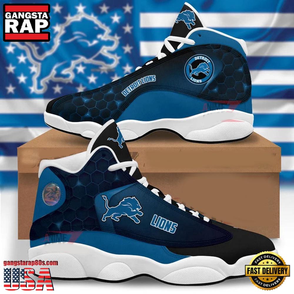 Detroit Lions NFL Air Jordan 13 Shoes Gift For Men Women