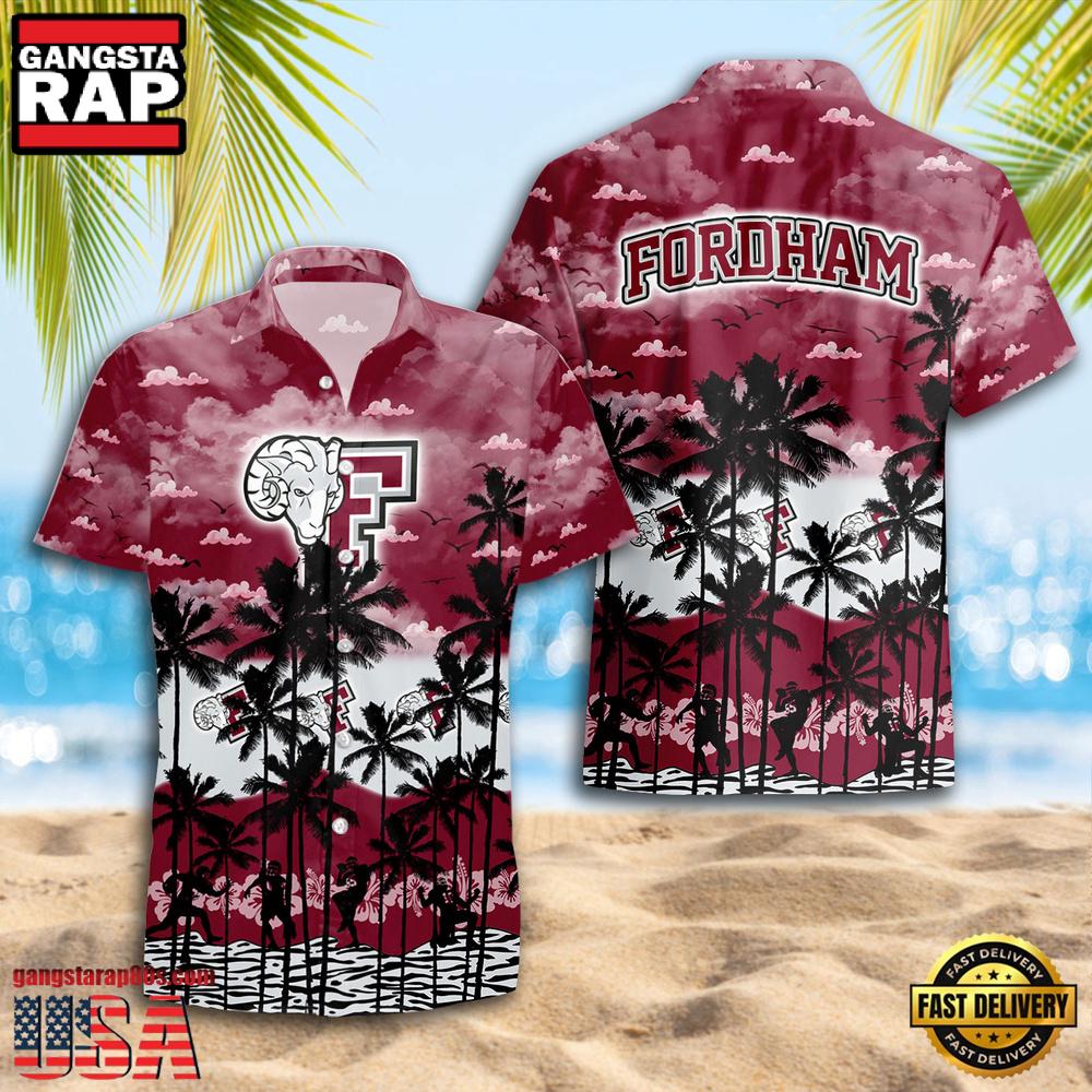 Fordham Rams Style Hot Summer Aloha Hawaiian Shirt Fordham Rams Style Hot Summer Aloha Hawaiian Shirt
