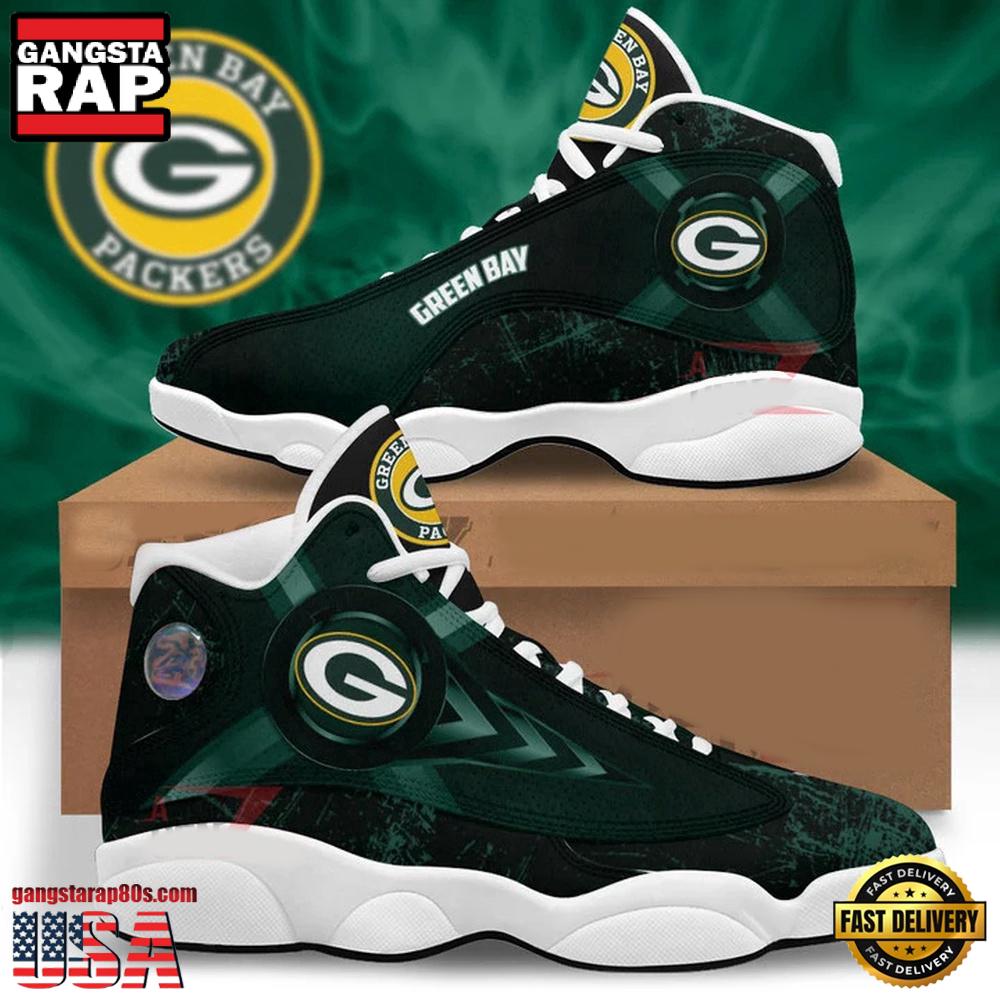 Green Bay Packers NFL Air Jordan 13 Shoes For Fans