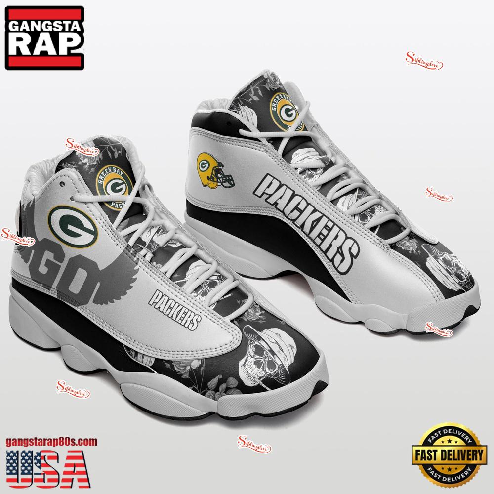 Green Bay Packers NFL Air Jordan 13 Shoes For Fans