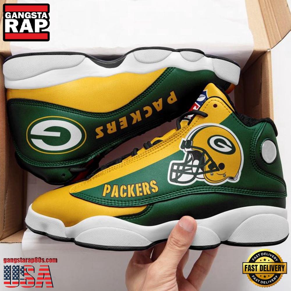 Green Bay Packers Team NFL Air Jordan 13 Shoes