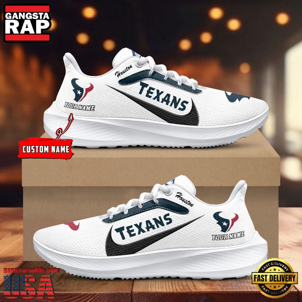Houston Texans Running Shoes Custom Your Name
