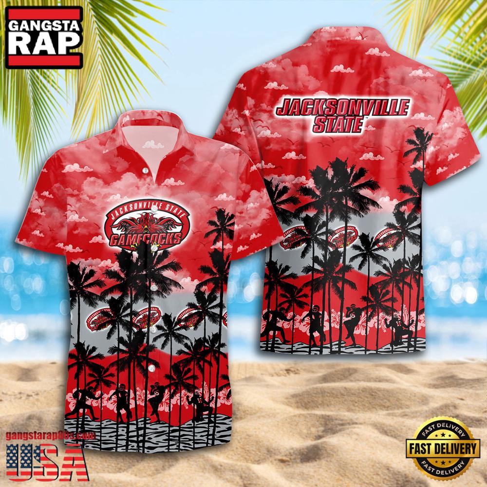 Jacksonville State Gamecocks Style Hot Summer Aloha Hawaiian Shirt Jacksonville State Gamecocks Style Hot Summer Aloha Hawaiian Shirt