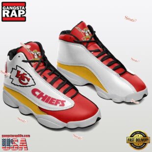 Kansas City Chiefs NFL Air Jordan 13 Shoes For Fans