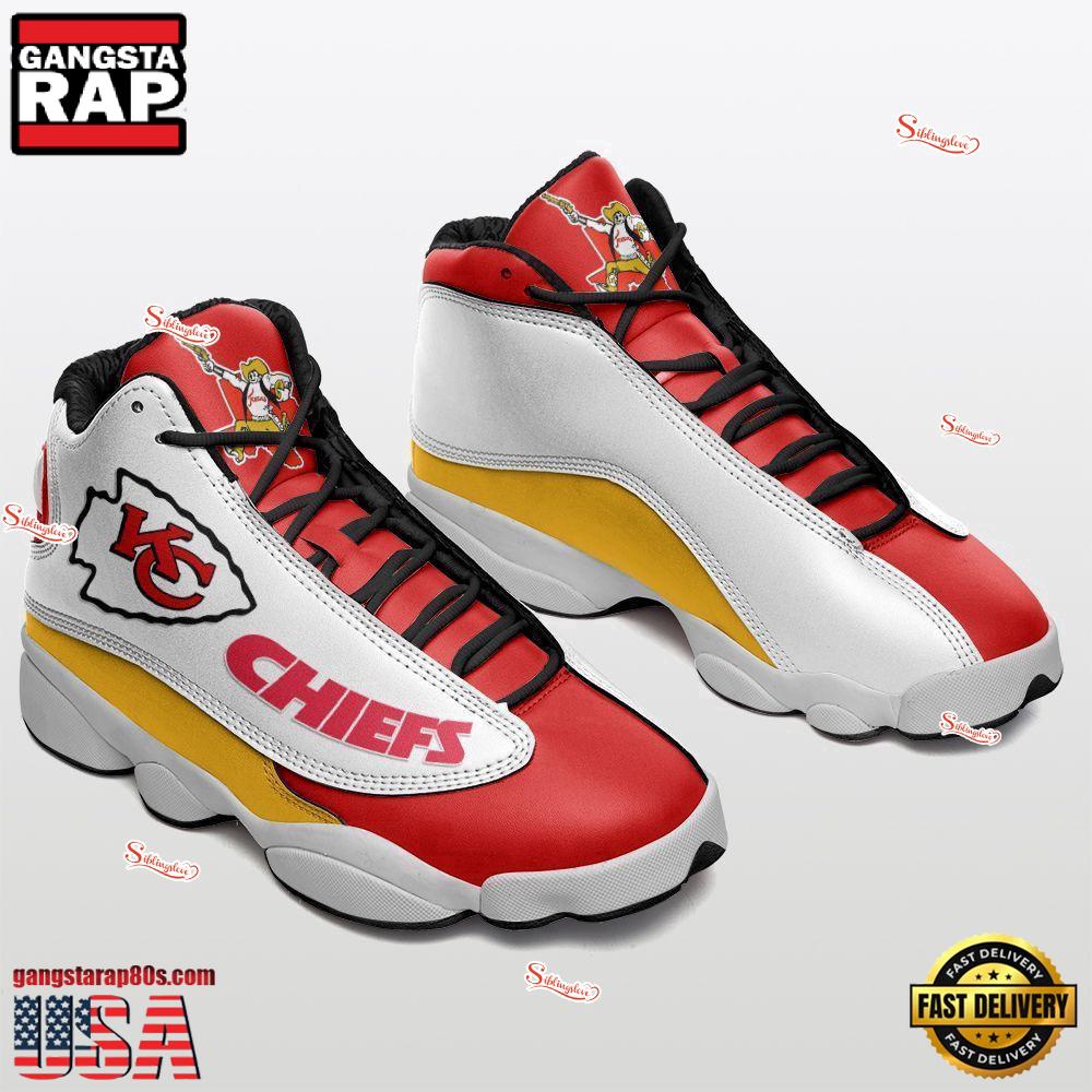 Kansas City Chiefs NFL Air Jordan 13 Shoes For Fans