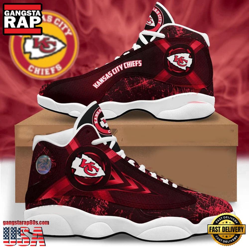 Kansas City Chiefs NFL Air Jordan 13 Shoes For Fans