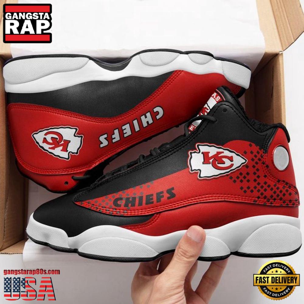 Kansas City Chiefs Team Football NFL Air Jordan 13 Shoes