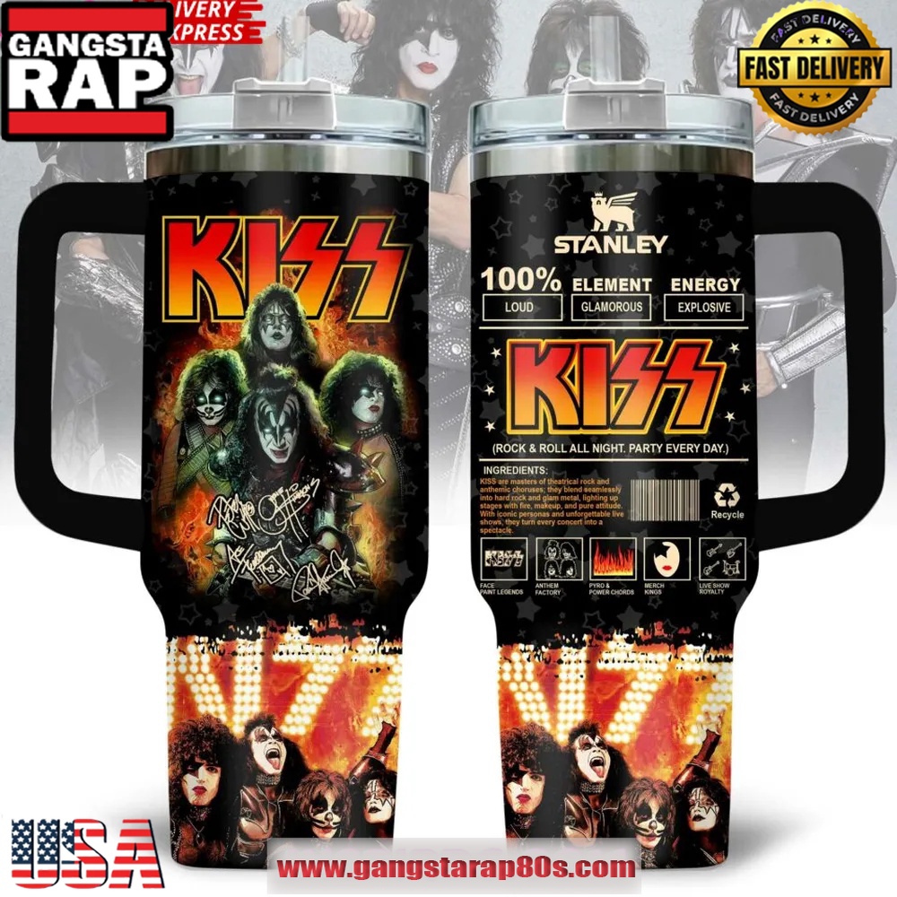 KISS Rock & Roll Special Stanley Tumbler Cup 40oz