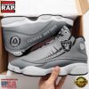 NFL Las Vegas Raiders Football New Design Air Jordan 13 Running Sneakers Shoes 2 Las Vegas Raiders Football NFL Air Jordan 13 Shoes
