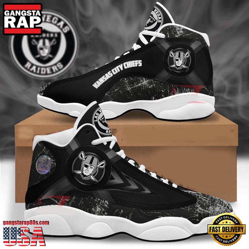 Las Vegas Raiders NFL Air Jordan 13 Shoes For Fans