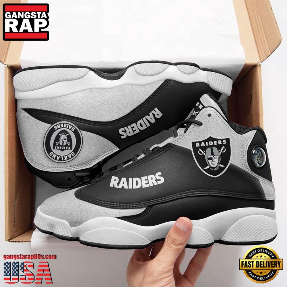 Las Vegas Raiders Team Football NFL Air Jordan 13 Shoes