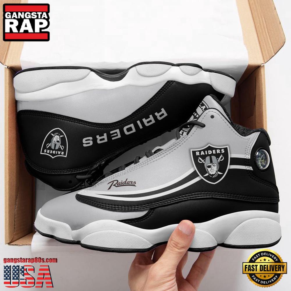 Las Vegas Raiders Team NFL Air Jordan 13 Shoes