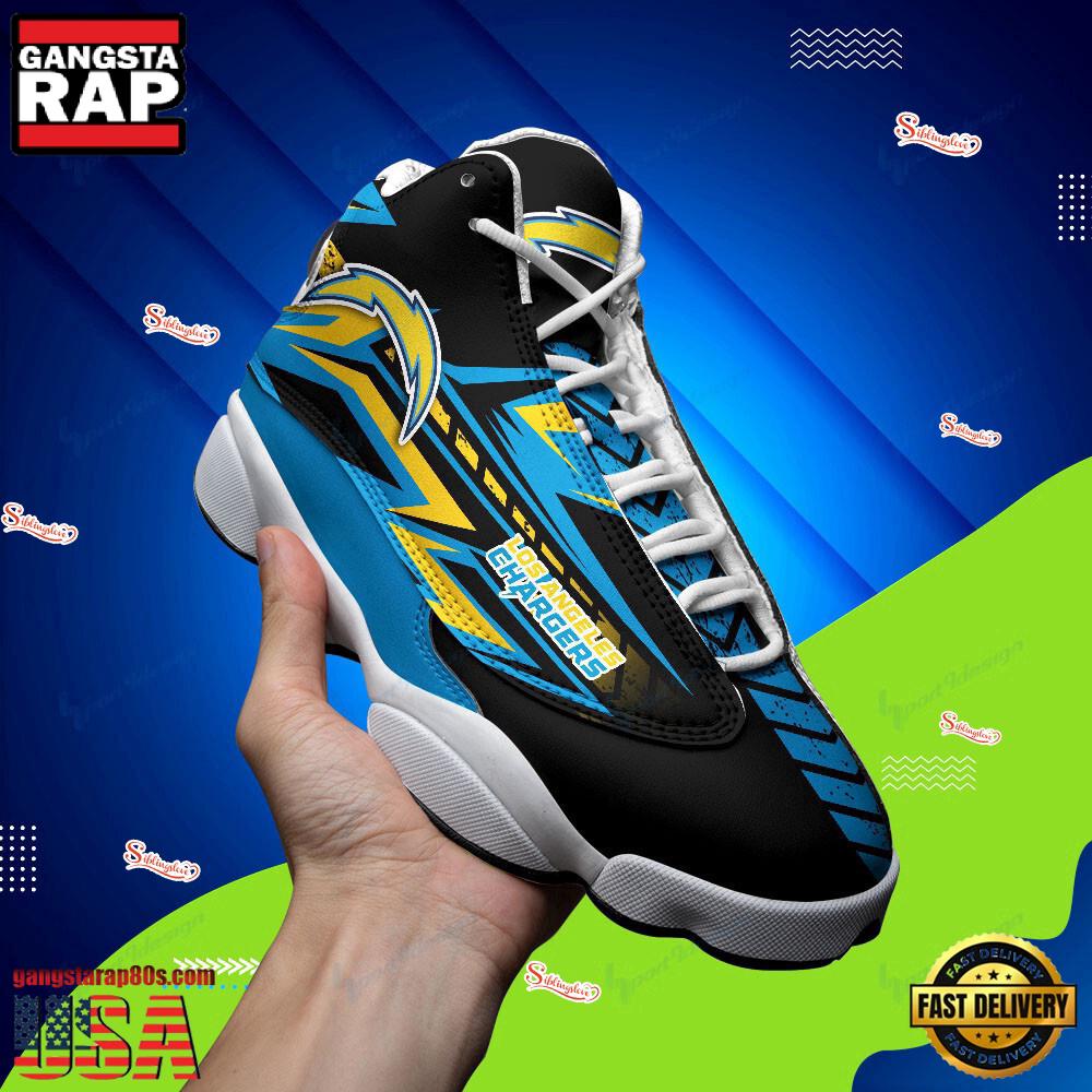 Los Angeles Chargers NFL Air Jordan 13 Shoes For Fans