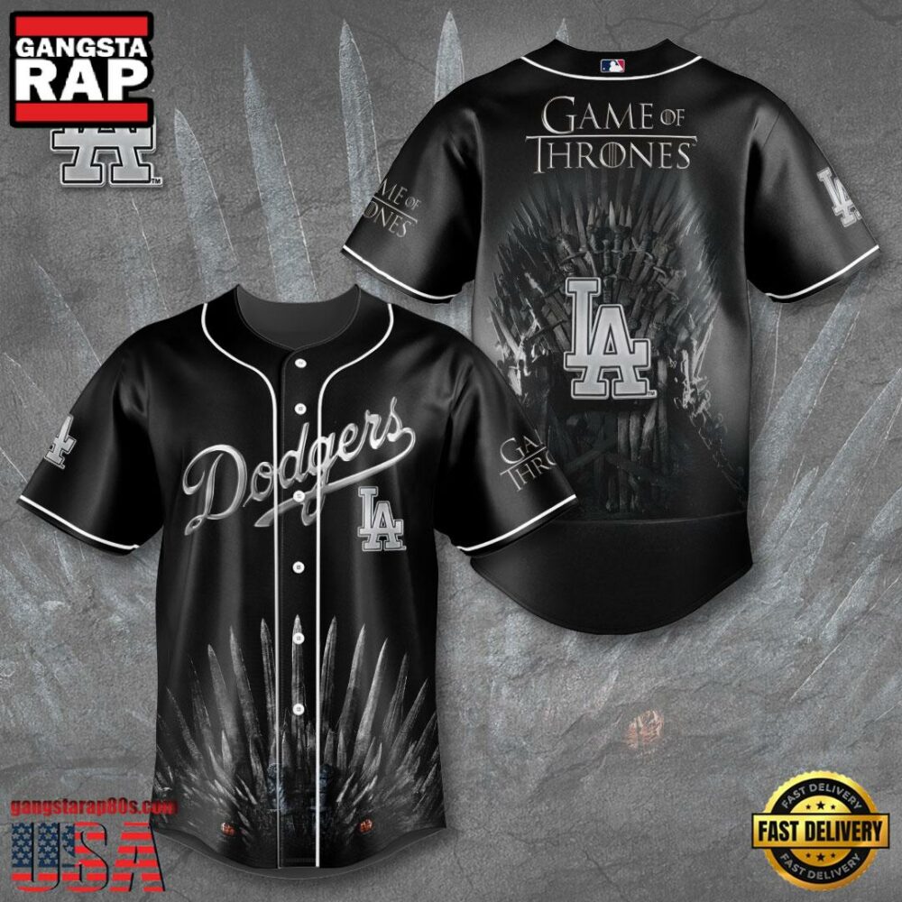 NFL Los Angeles Dodgers x Game of Thrones Baseball Jersey Shirt NFL Los Angeles Dodgers x Game of Thrones Baseball Jersey Shirt