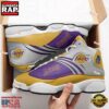 NFL Los Angeles Lakers New Design Air Jordan 13 Running Sneakers Shoes For Fans 3 Los Angeles Lakers NFL Air Jordan 13 Shoes For Fans