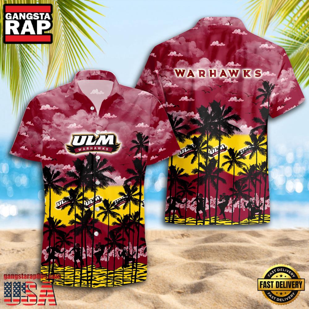 Louisiana Monroe Warhawks Style Hot Summer Aloha Hawaiian Shirt Louisiana Monroe Warhawks Style Hot Summer Aloha Hawaiian Shirt