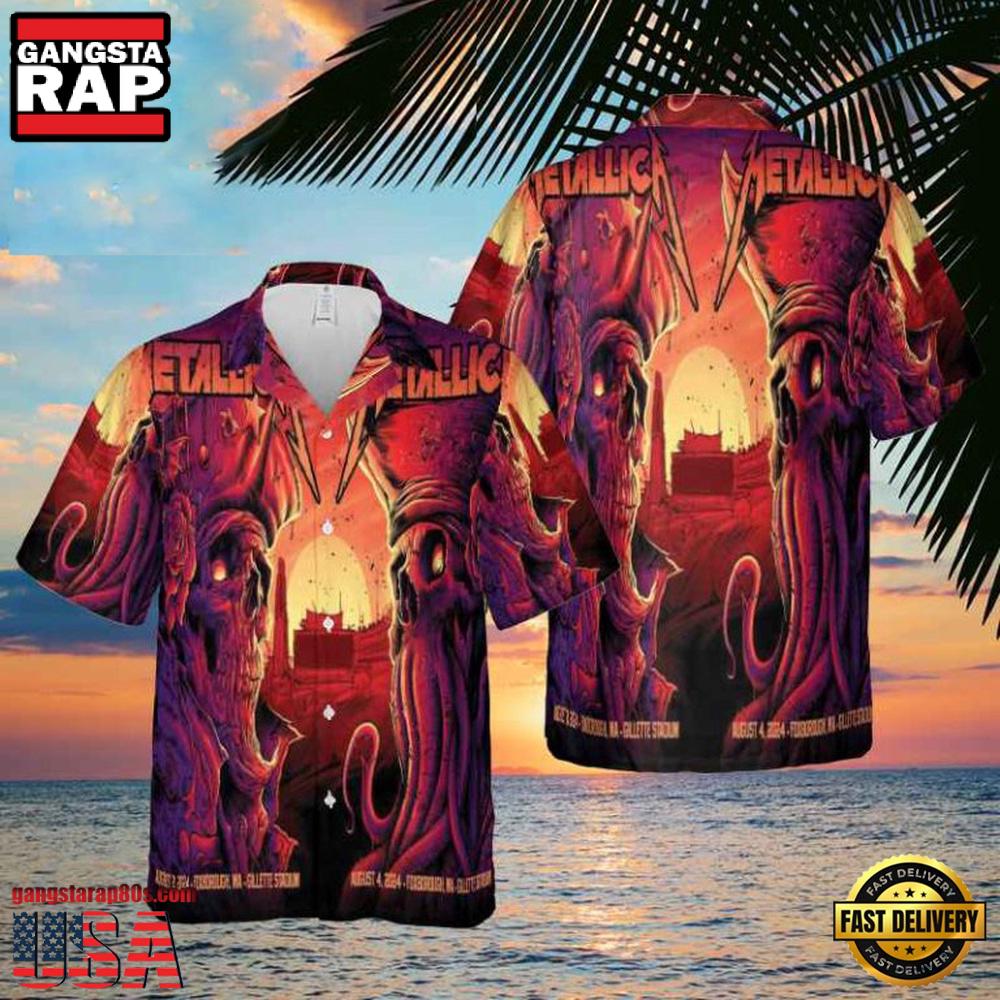 Metallica M72 Foxborough At Gillette Stadium Summer Hawaiian Shirts