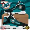 NFL Miami Dolphins New Design Air Jordan 13 Running Sneakers Shoes 3 Miami Dolphins NFL Air Jordan 13 Shoes Gift For Men Women