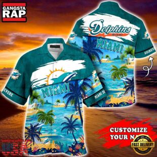 Miami Dolphins NFL Personalized Hawaiian Shirt