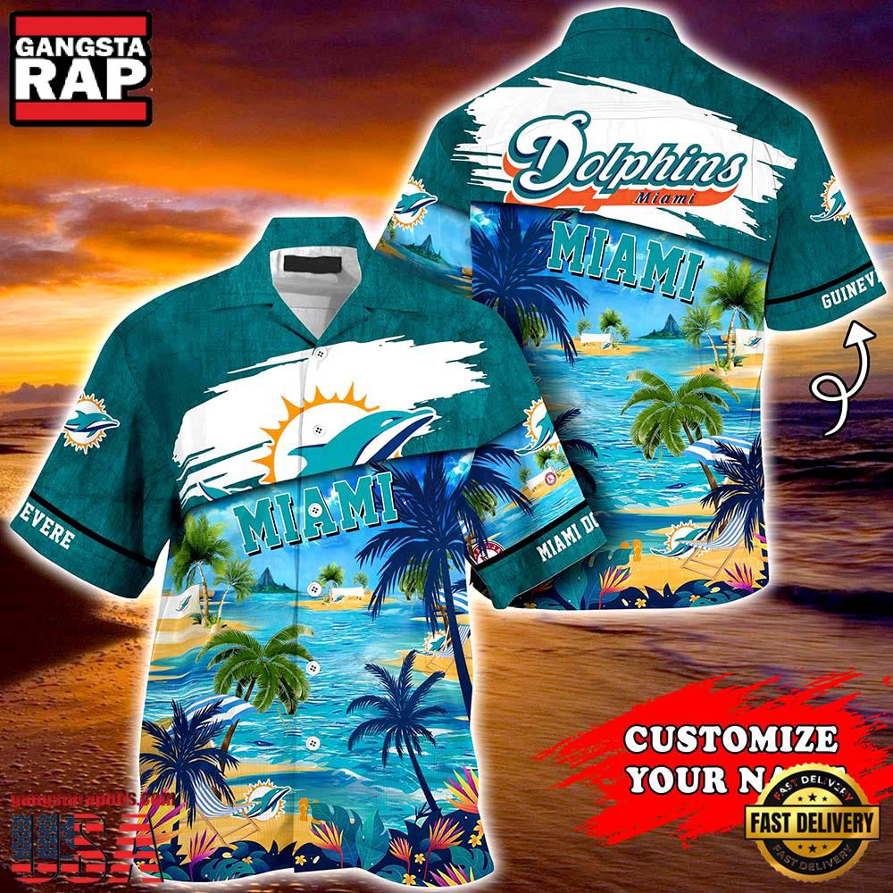 Miami Dolphins NFL Personalized Hawaiian Shirt