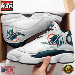 Miami Dolphins Team NFL Air Jordan 13 Shoes