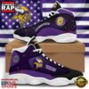 NFL Minnesota Vikings New Design Air Jordan 13 Running Sneakers Shoes 2 Minnesota Vikings NFL Air Jordan 13 Shoes Gift For Men Women