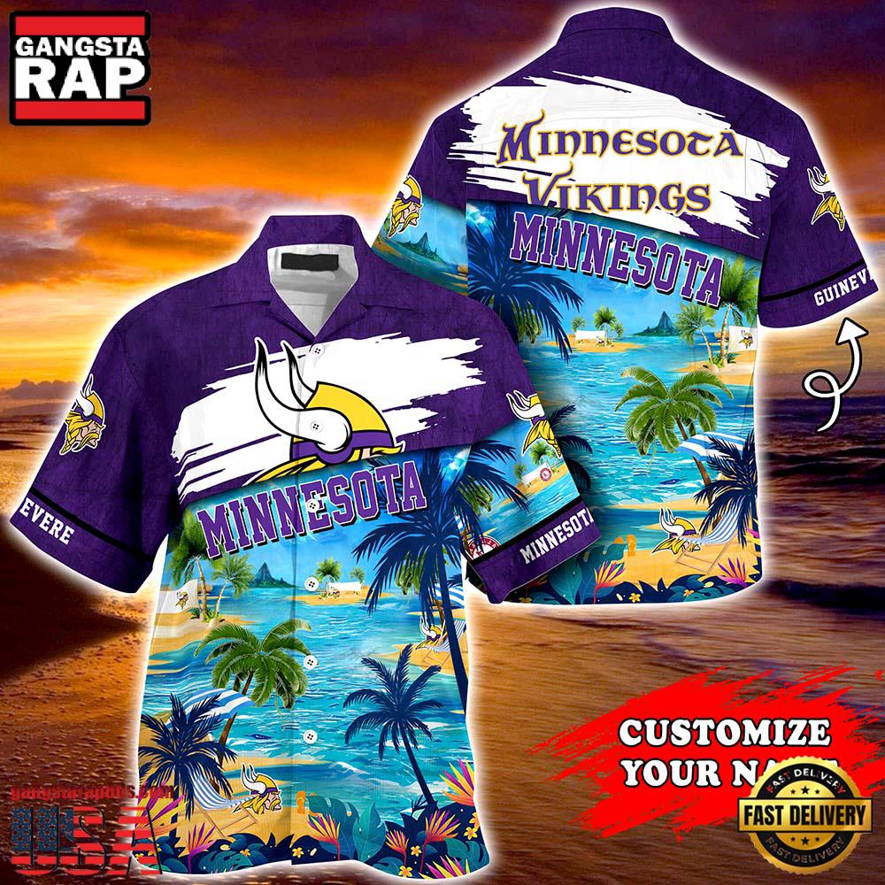 Minnesota Vikings NFL Personalized Hawaiian Shirt