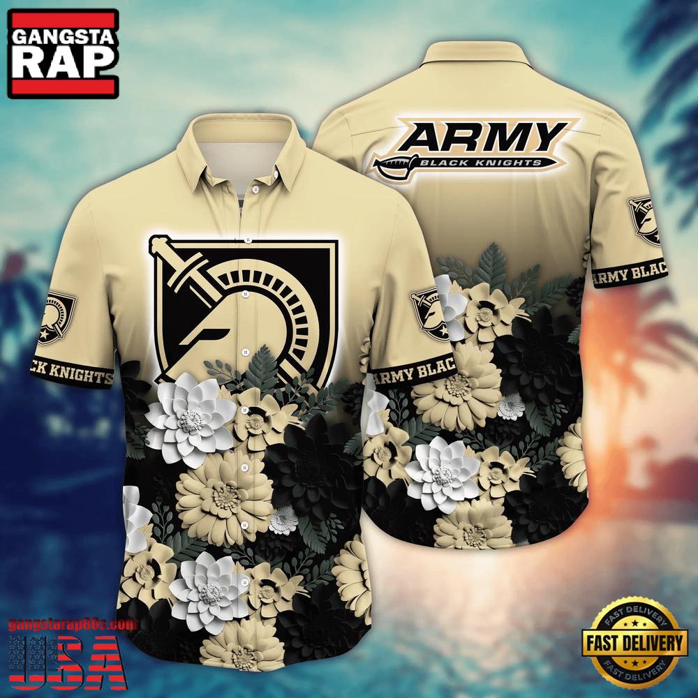 NCAA Army Black Knights Flower Tropical Summer Beach Hawaiian Shirt