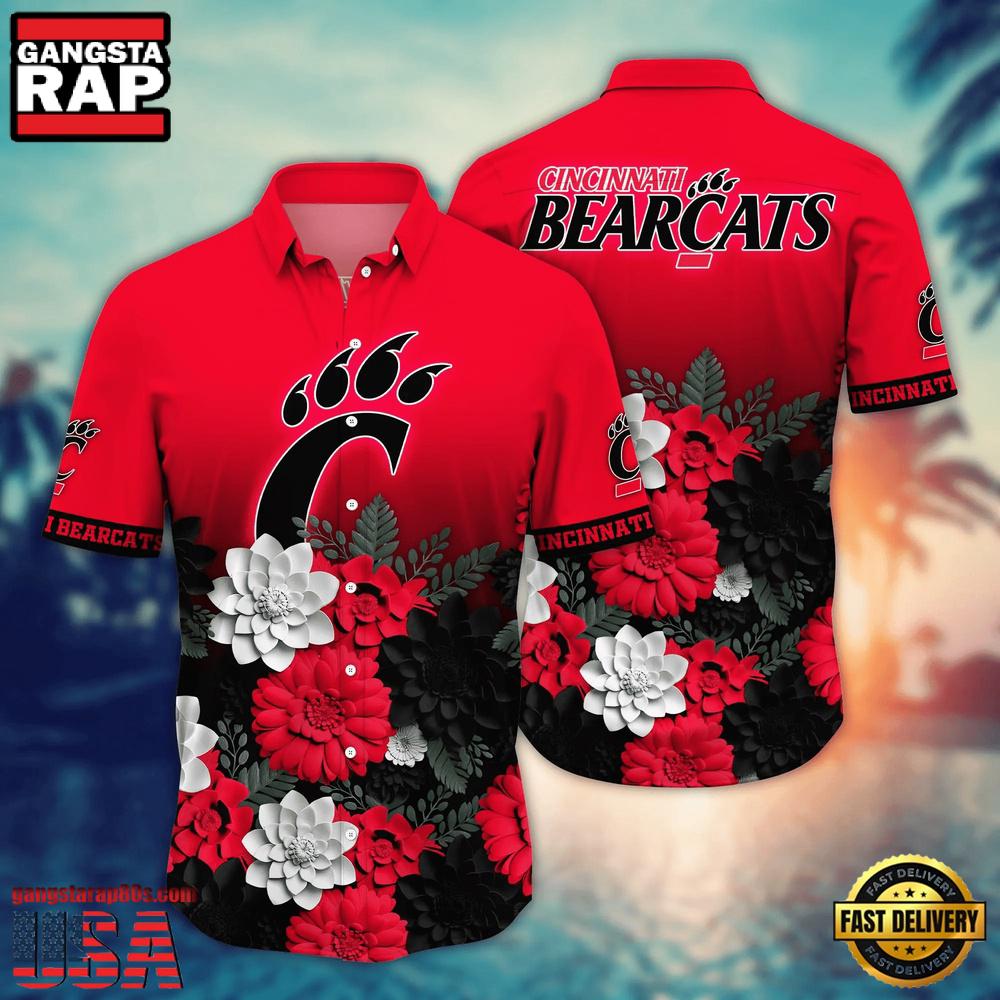 NCAA Cincinnati Bearcats Flower Tropical Summer Beach Hawaiian Shirt