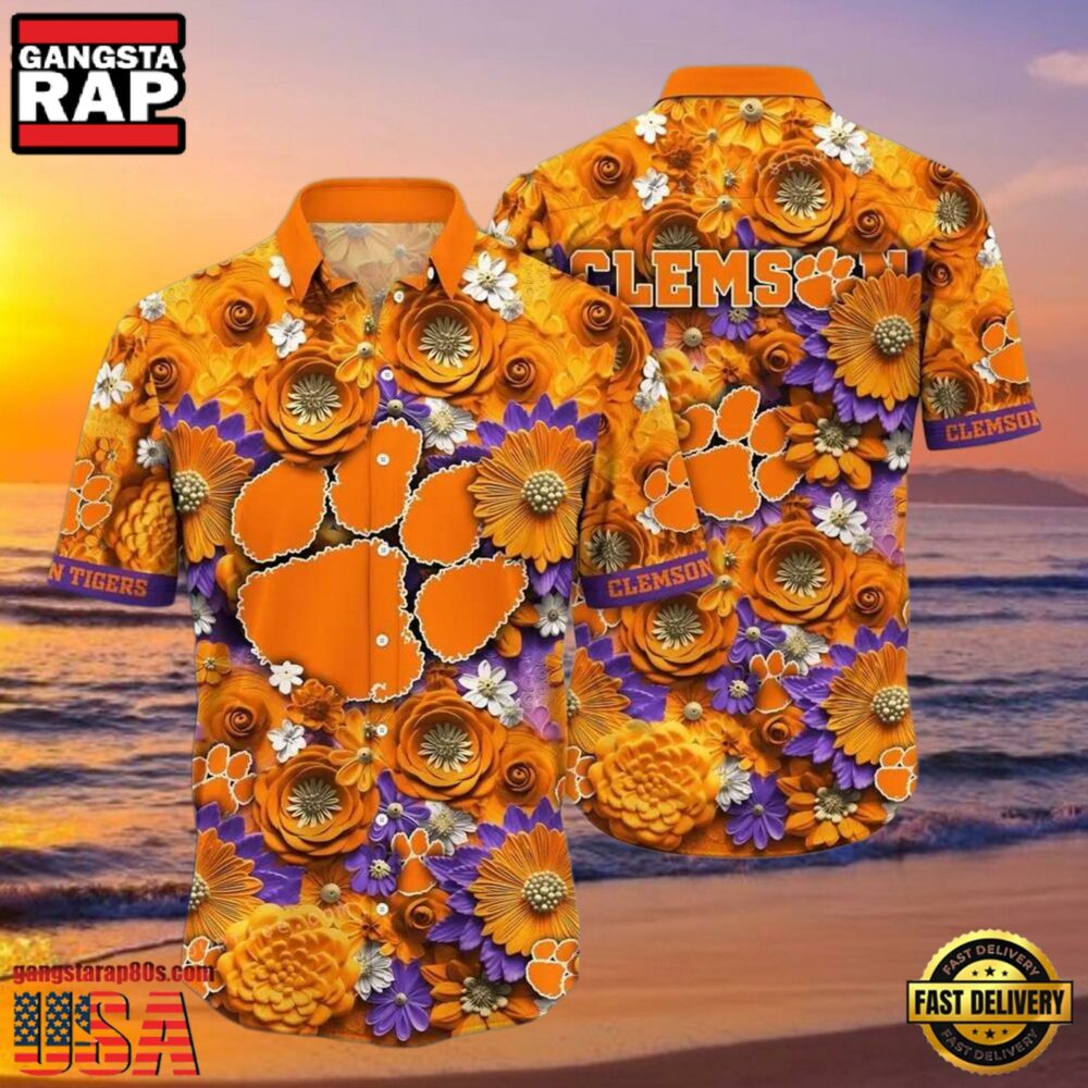 NCAA Clemson Tigers Flower Hawaiian Shirt Outfit 3D Shirt.jpg NCAA Clemson Tigers Flower Hawaiian Shirt Outfit 3D Shirt.jpg
