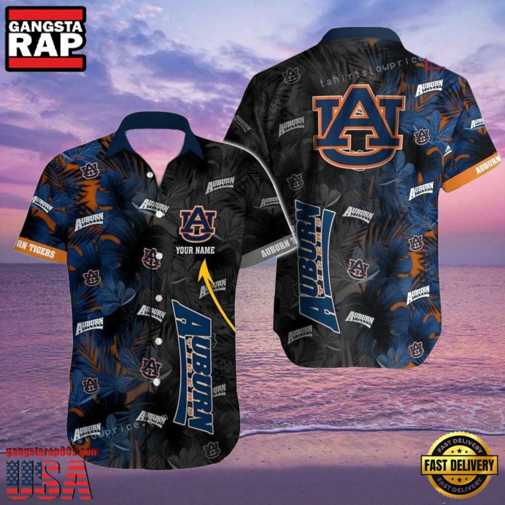 NCAA Custom Name Auburn Tigers Hawaiian Shirt For Men And Women.jpg