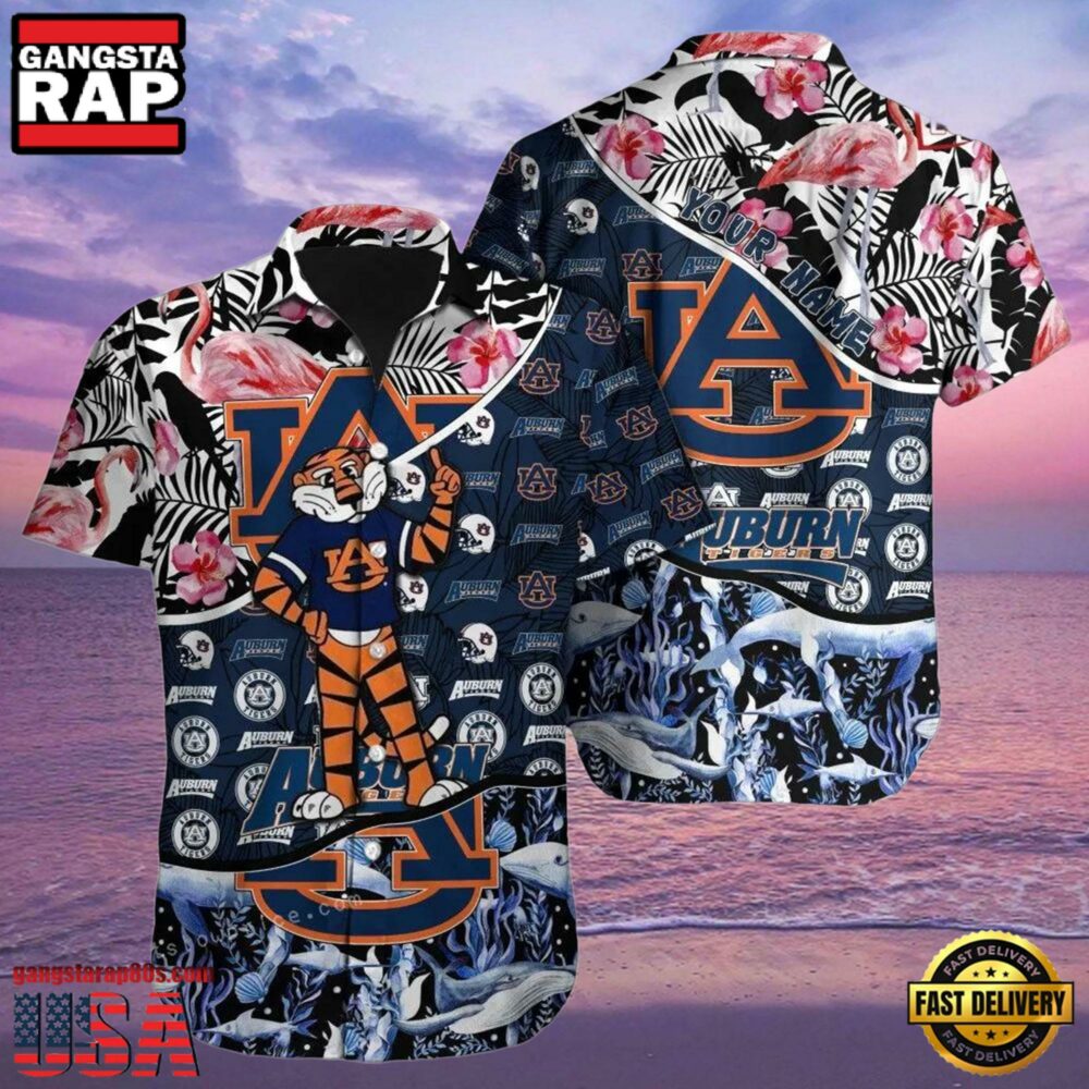 NCAA Custom Name Auburn Tigers Hawaiian Shirt Outfit.jpg