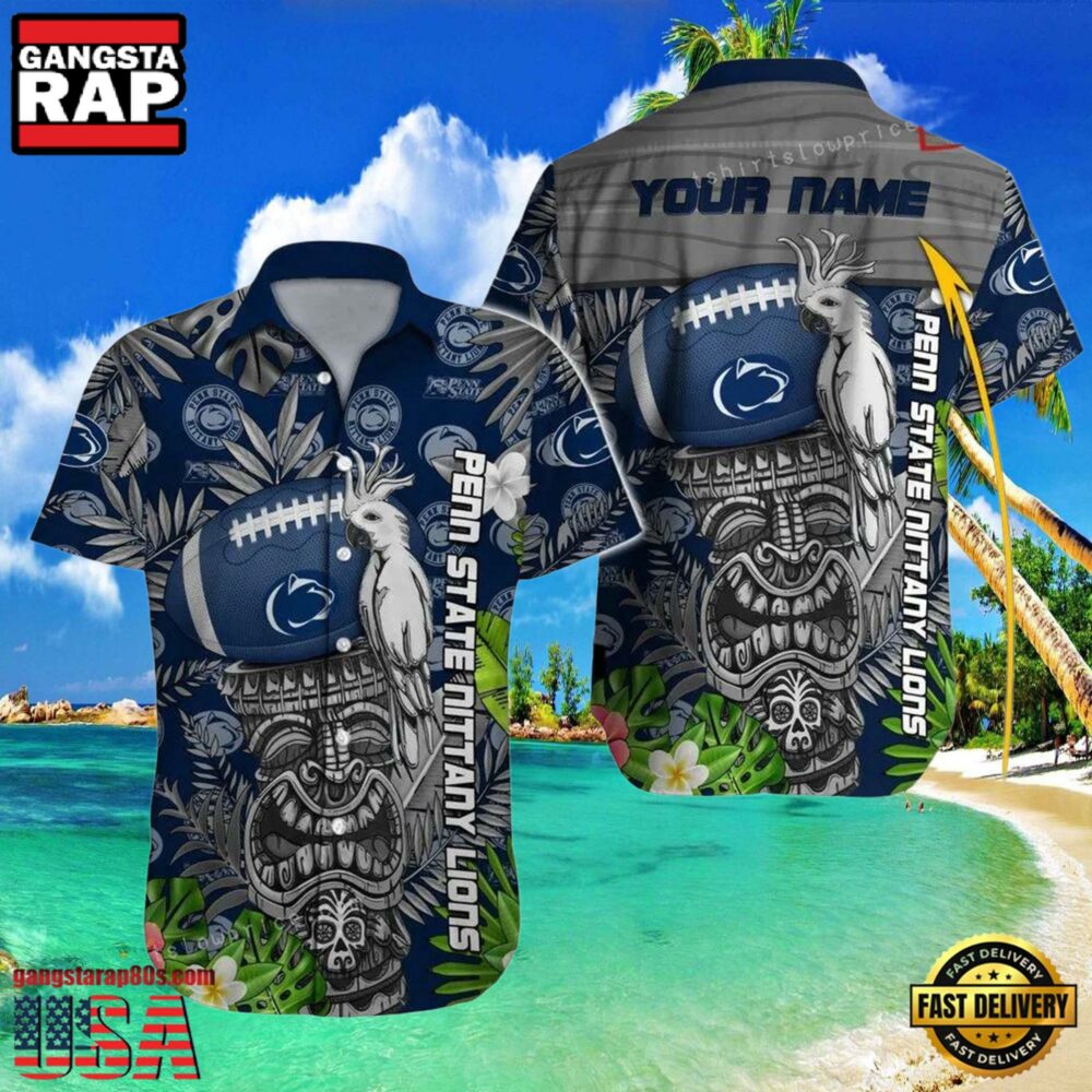 NCAA Custom Name Penn State Nittany Lions Hawaiian Shirt Hawaiian Shirt Cheap For Men Women