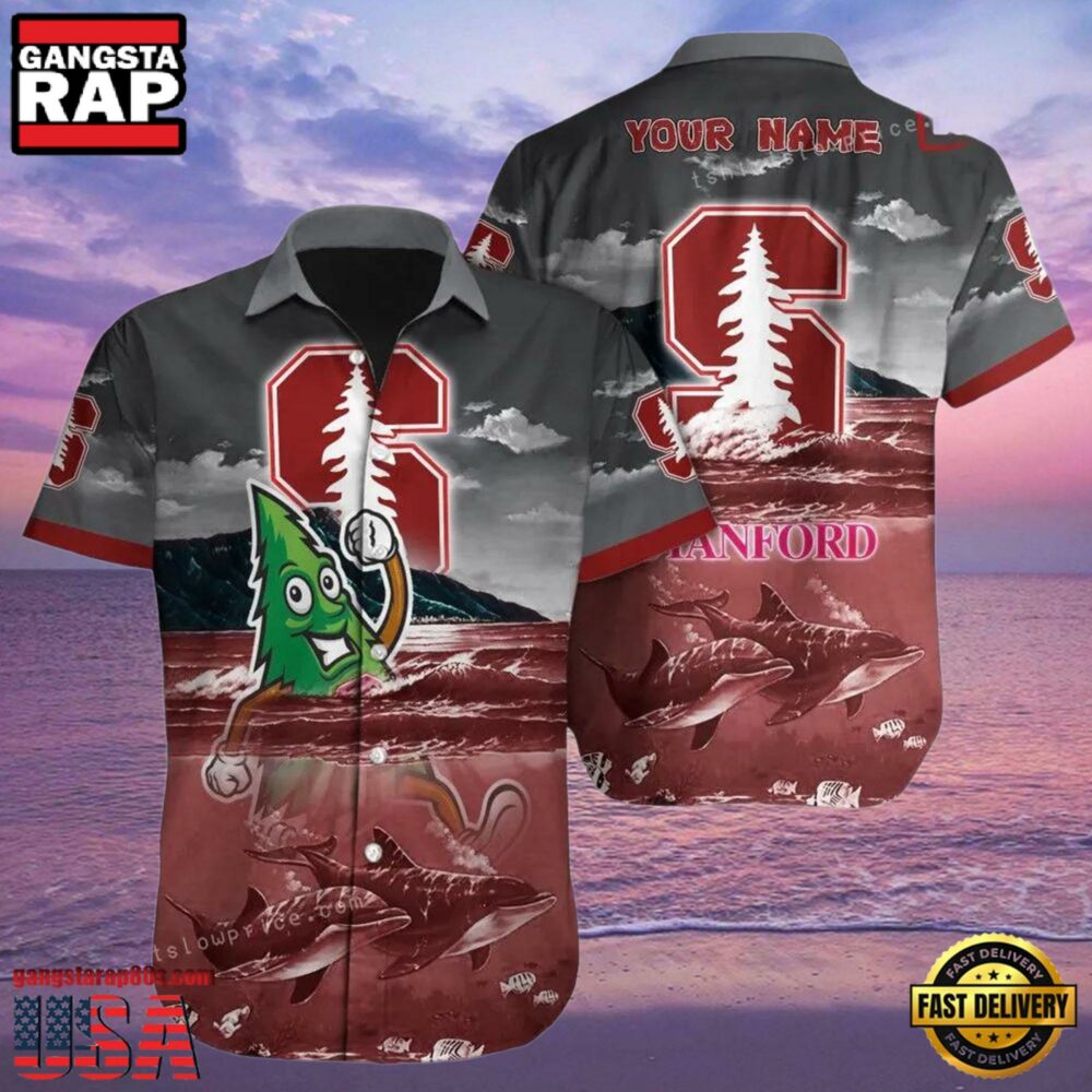 NCAA Custom Name Stanford Cardinal Hawaiian Shirt For Men And Women