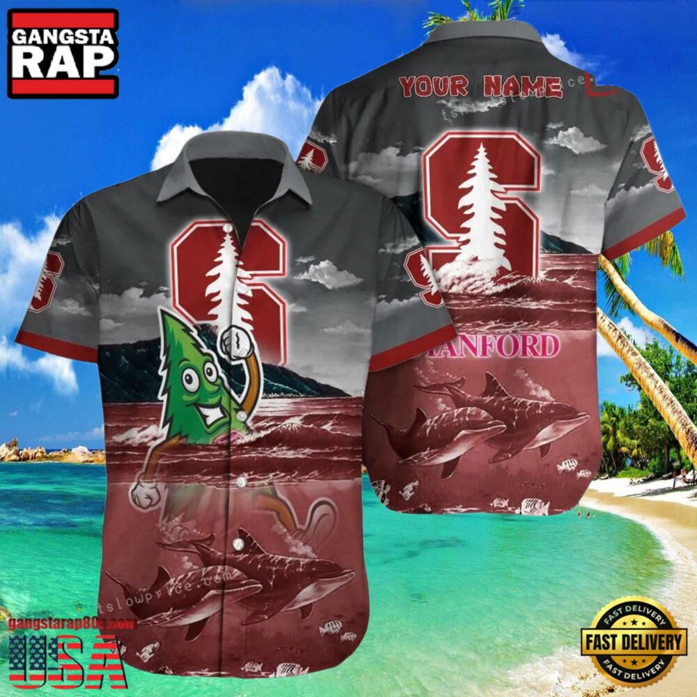 NCAA Custom Name Stanford Cardinal Hawaiian Shirt For Men And Women