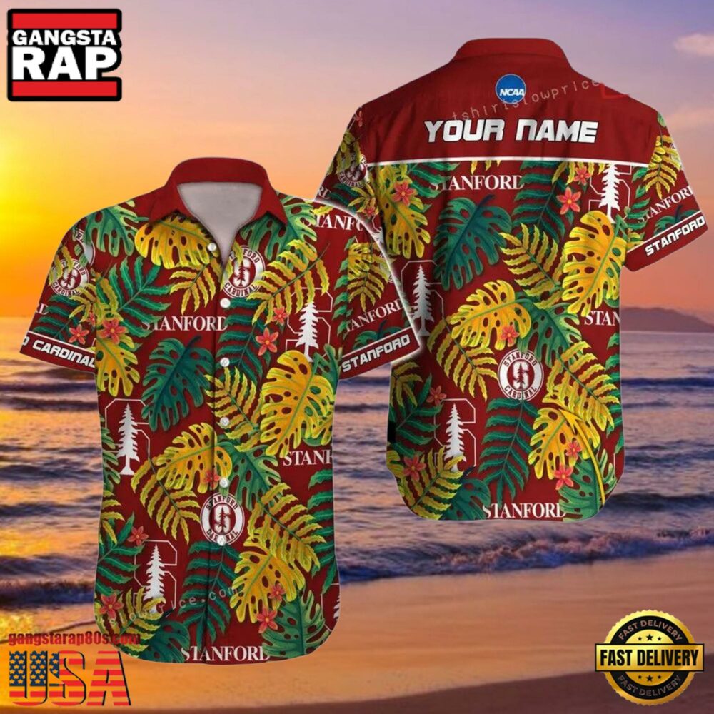 NCAA Custom Name Stanford Cardinal Hawaiian Shirt Outfit NCAA Custom Name Stanford Cardinal Hawaiian Shirt Outfit