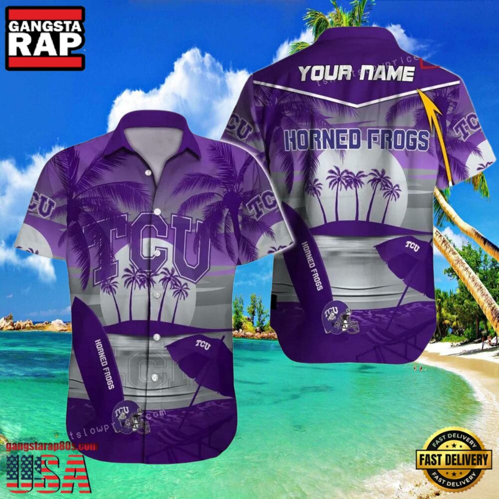 NCAA Custom Name Tcu Horned Frogs Hawaiian Shirt Cheap