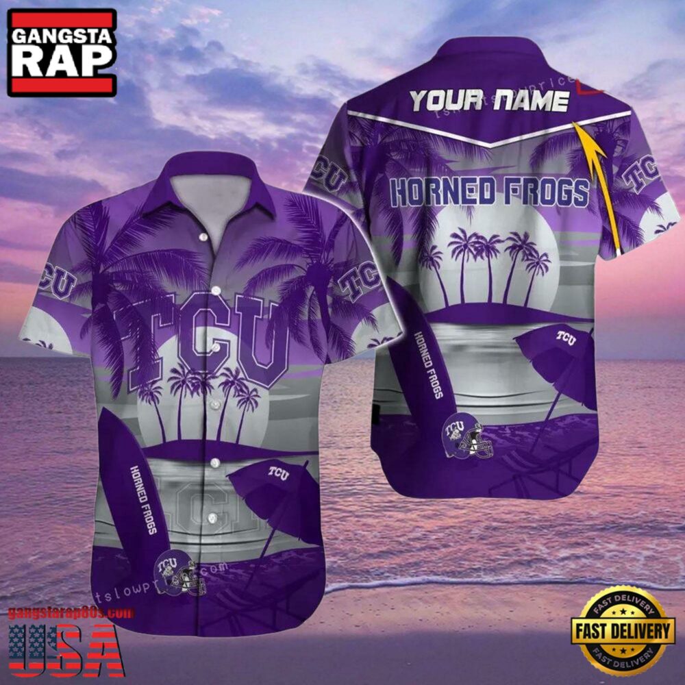 NCAA Custom Name Tcu Horned Frogs Hawaiian Shirt Cheap
