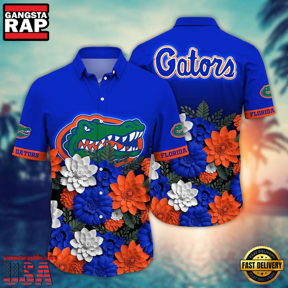 NCAA Florida Gators Flower Tropical Summer Beach Hawaiian Shirt