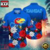 NCAA Kansas Jayhawks Flower Tropical Summer Beach Hawaiian Shirt