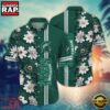 NCAA Michigan State Spartans Flower Summer Aloha Button Hawaiian Shirt