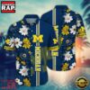 NCAA Michigan Wolverines Flower Style Hot Summer Aloha Hawaiian Shirt 2 NCAA Michigan Wolverines Flower Summer Aloha Button Hawaiian Shirt