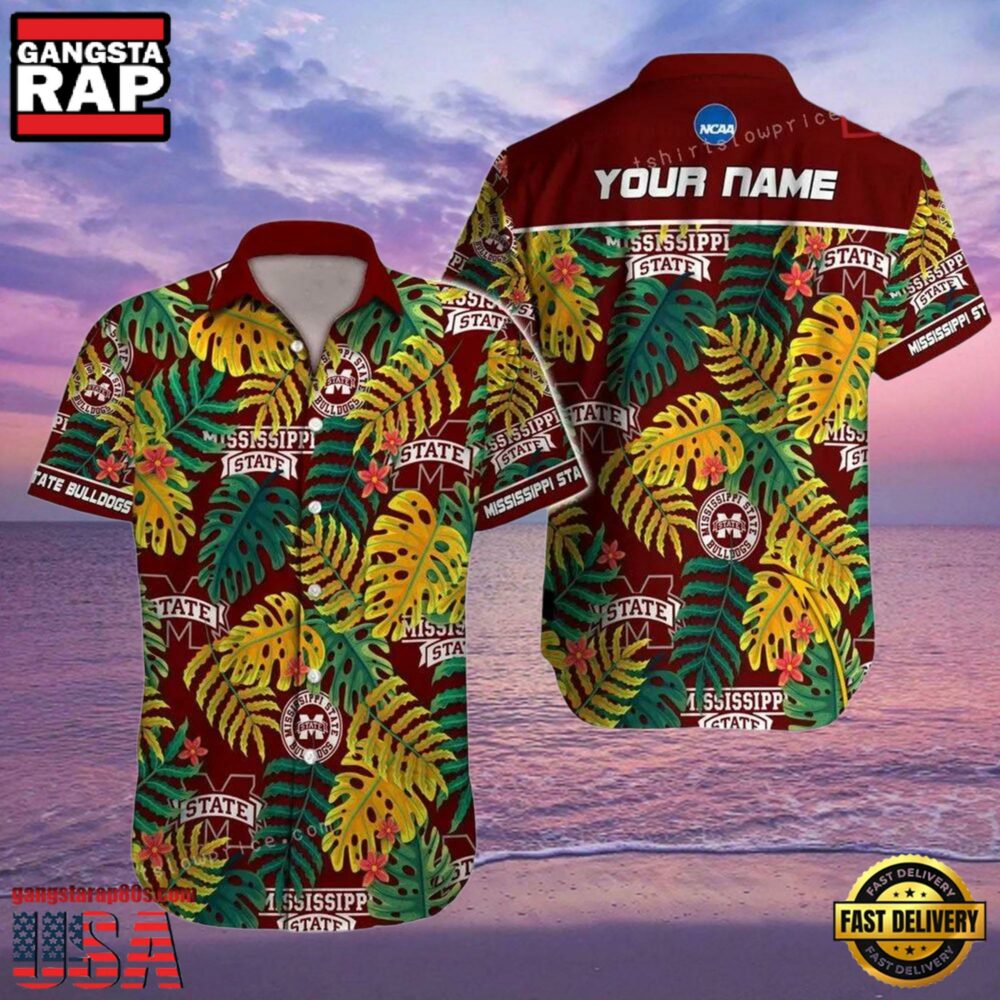 NCAA Mississippi State Bulldogs Hawaiian Shirt Personalized Aloha Hawaiian Shirt For Men Women