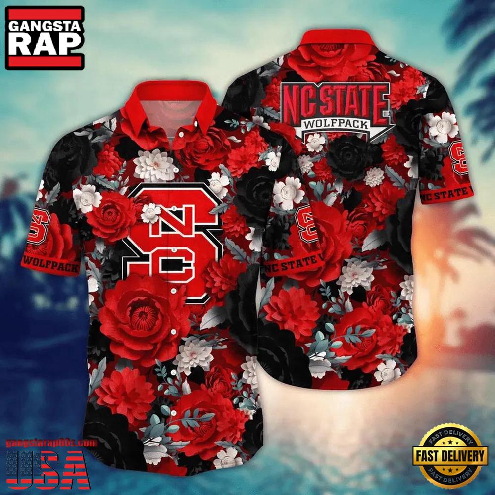 NCAA NC State Wolfpack Palm Tree Summer Beach Hawaiian Shirt