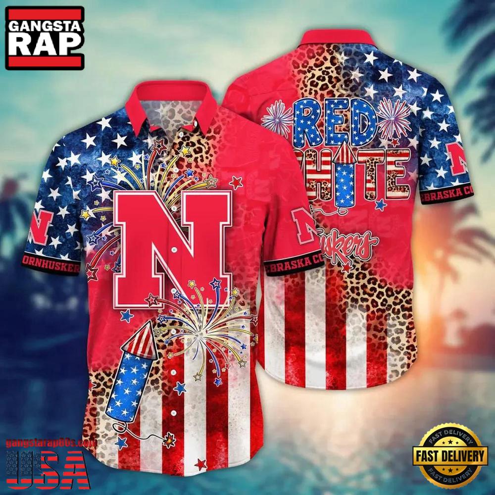 NCAA Nebraska Cornhuskers Aloha Hawaiian Shirt