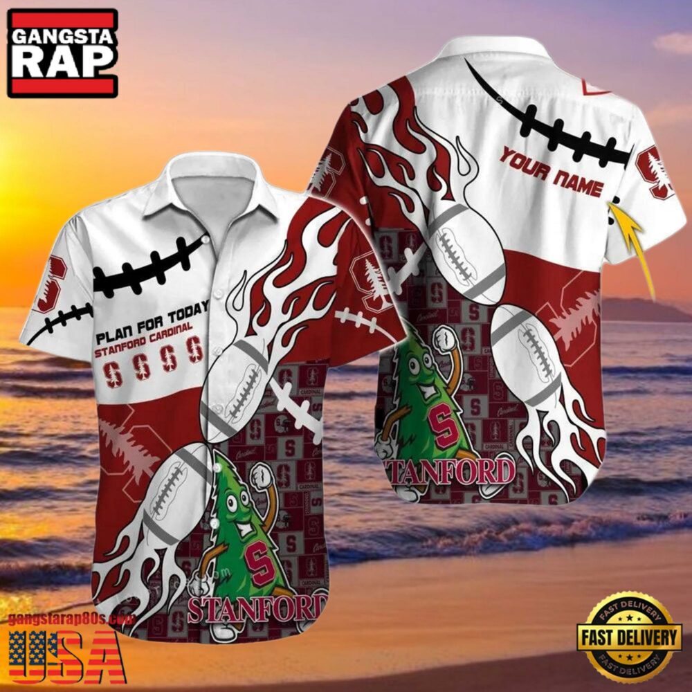 NCAA Stanford Cardinal Custom Name Aloha Hawaiian Shirt NCAA Stanford Cardinal Custom Name Aloha Hawaiian Shirt