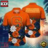 NCAA Syracuse Orange Hot Summer Aloha Hawaiian Shirt Hawaiian Shirt 2 NCAA Syracuse Orange Flower Tropical Summer Beach Hawaiian Shirt