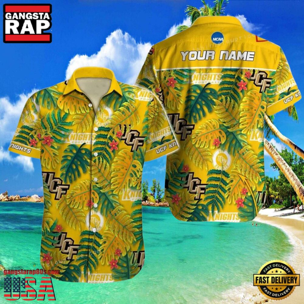 NCAA Ucf Knights 3D Print Custom Name Cheap Hawaiian Shirt